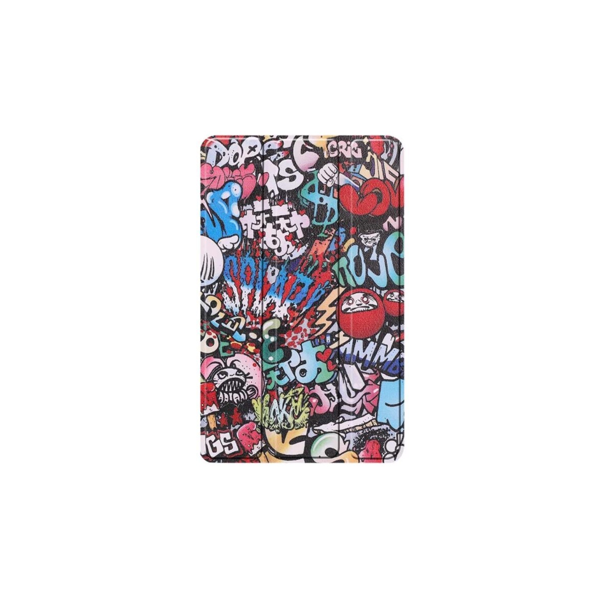 Husa pentru tableta Samsung Galaxy Tab A7 10.4 inch 2020, piele ecologica, model graffiti, Multicolor