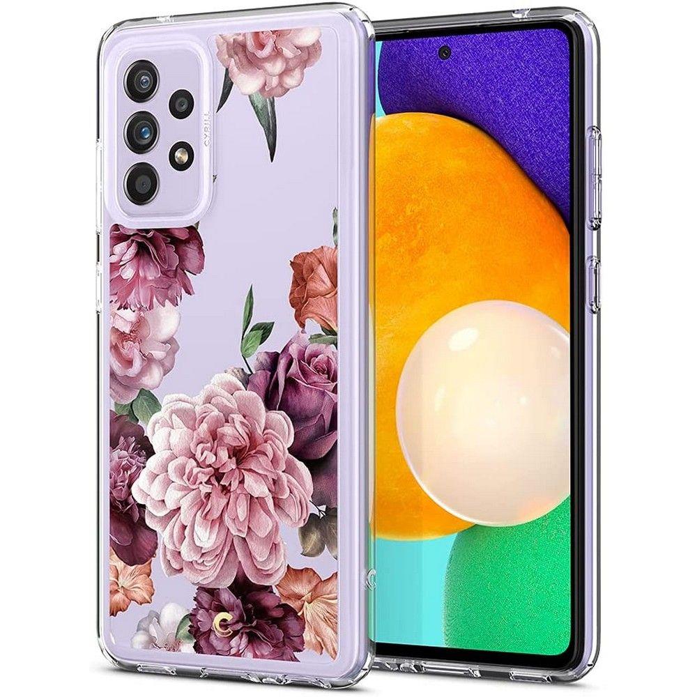 Carcasa Cecile, Spigen, Compatibil Samsung Galaxy, A52 / A52 5G / A52S, Model floral, Multicolor
