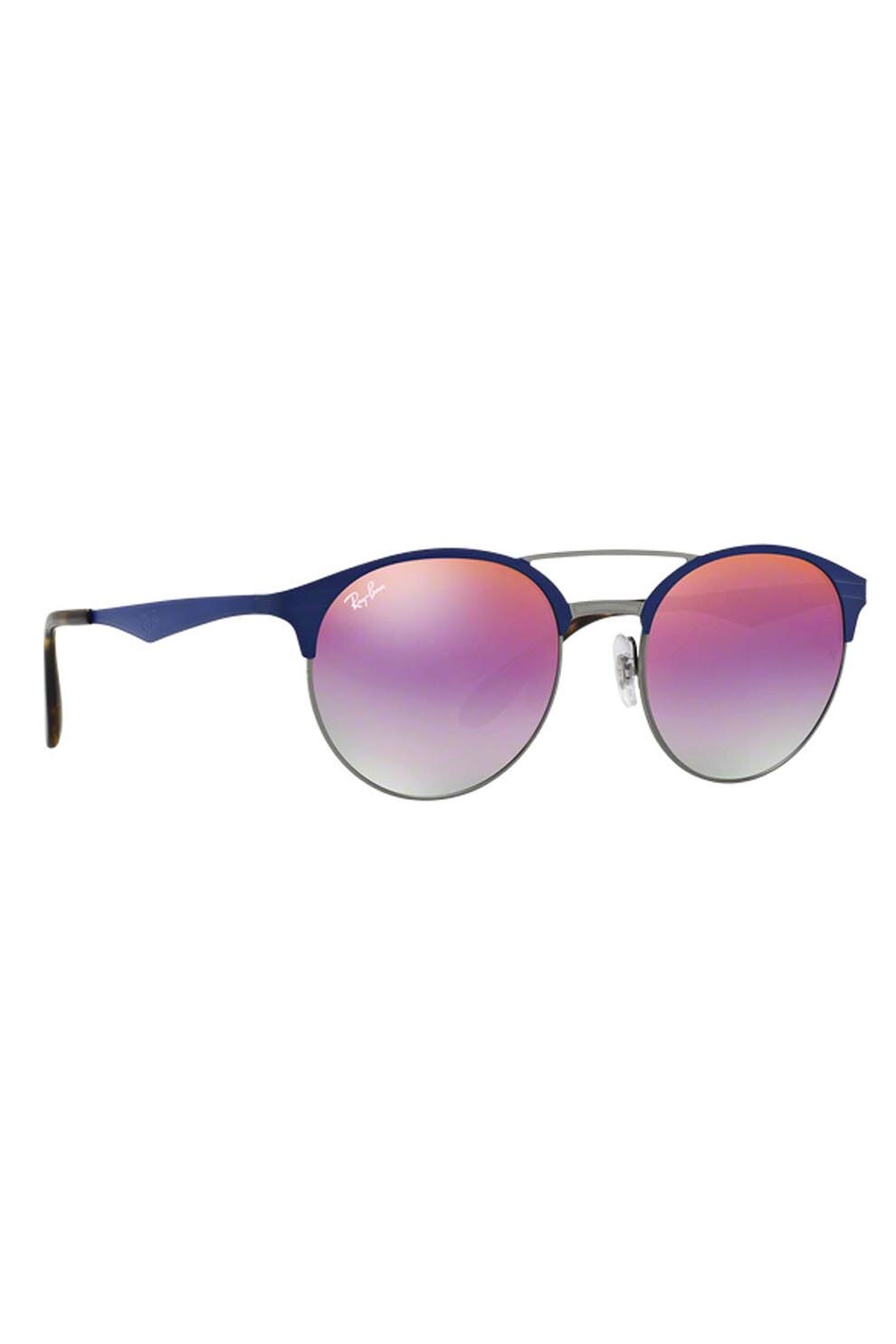 Ochelari de soare barbati, Rayban 3545 9005a9, Metal, 54-20-145, Albastru/Roz
