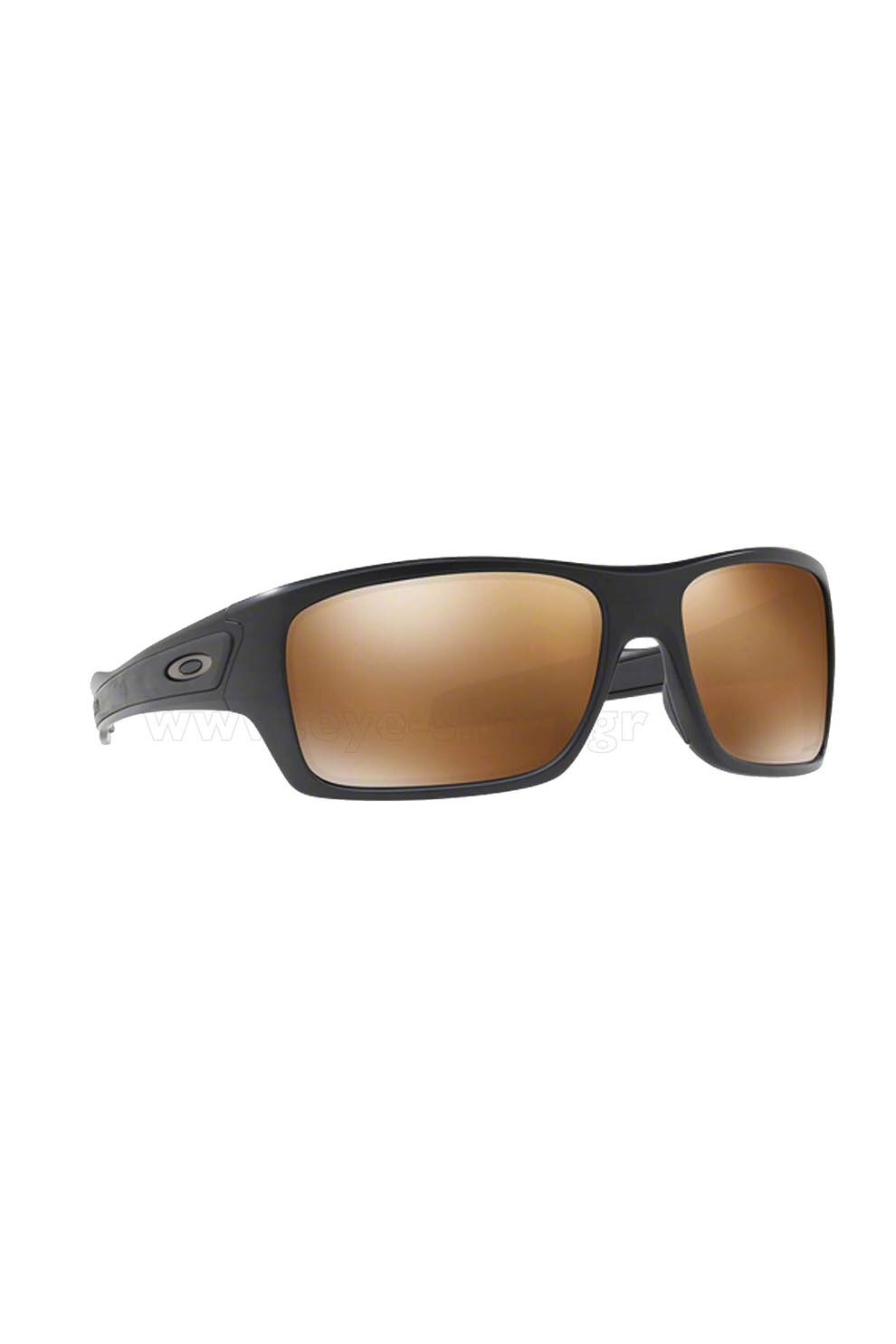 Ochelari de soare barbati, Oakley Turbine-9263 40mt, Plastic, 63-17-132, Negru/Auriu
