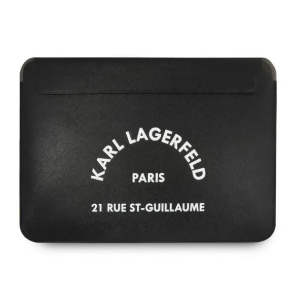 Geanta laptop, Karl Lagerfeld, Piele ecologica, 13", Negru
