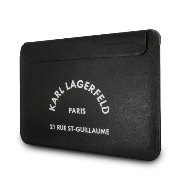 Geanta laptop, Karl Lagerfeld, Piele ecologica, 13", Negru
