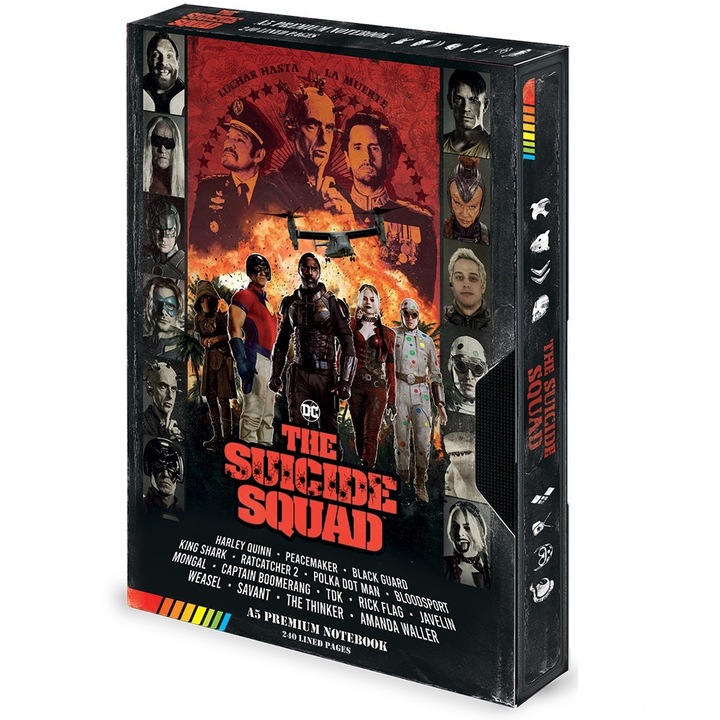 Dc Comics - Öngyilkos Osztag Retro VHS - A5 Füzet