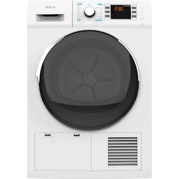 Uscator de rufe Tesla WT8C90M, Condensare, 8kg, 16 programe, Clasa B, Alb Uscator de rufe Tesla WT8C90M, Condensare, 8kg, 16 programe, Clasa B, Alb