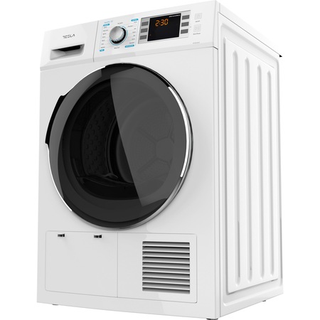Uscator de rufe Tesla WT8C90M, Condensare, 8kg, 16 programe, Clasa B, Alb