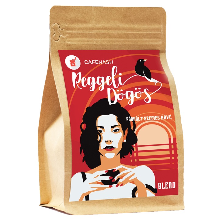 CafeNash Reggeli Dögös szemes pörkölt kávé 200g