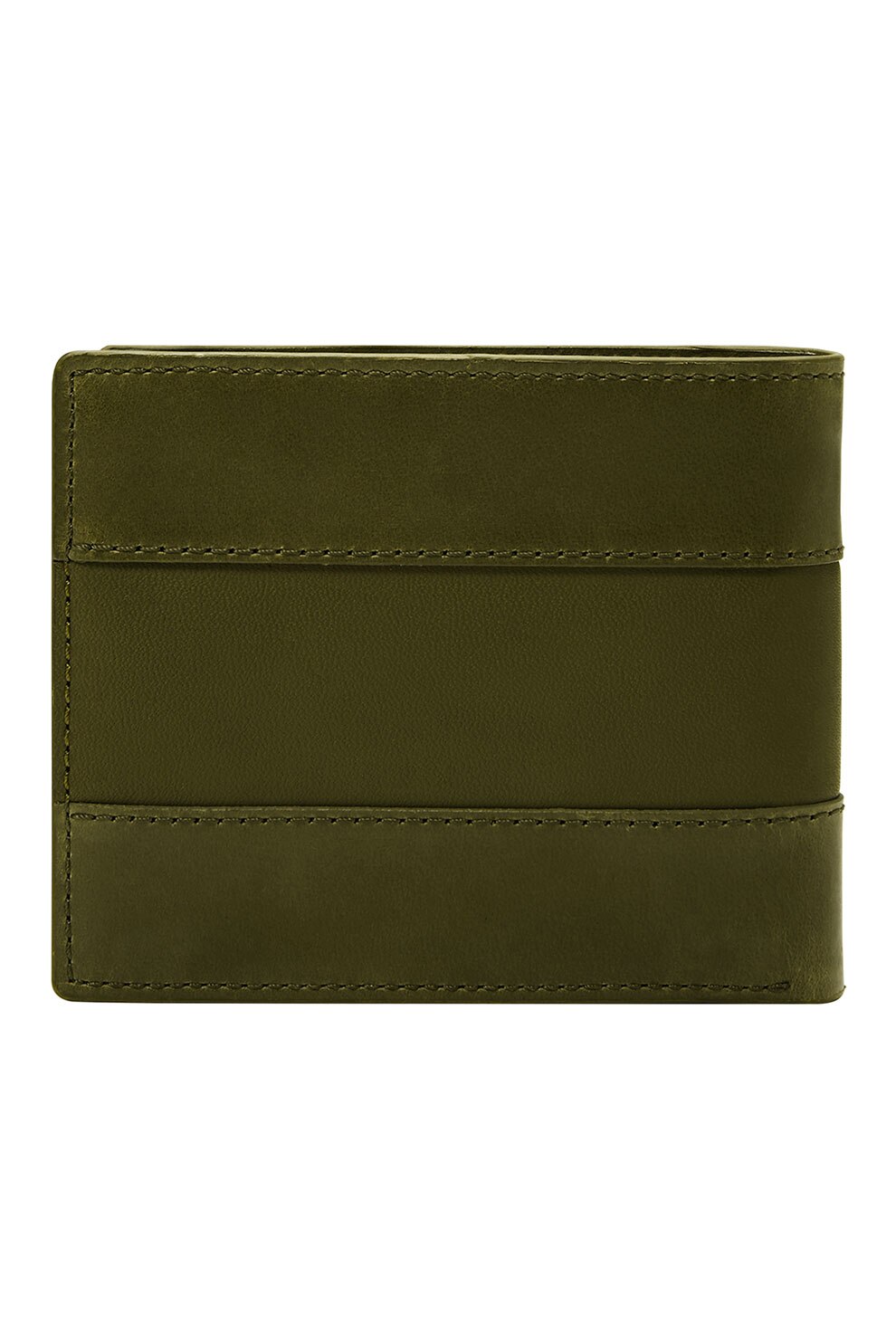 Fossil, Portofel pliabil de piele Everett, Verde militar