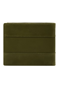 Fossil, Portofel pliabil de piele Everett, Verde militar Fossil, Portofel pliabil de piele Everett, Verde militar