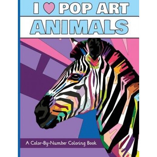 I Heart Pop Art Animals: A Color-By-Number Coloring Book, H. R. Wallace Publishing (Author)