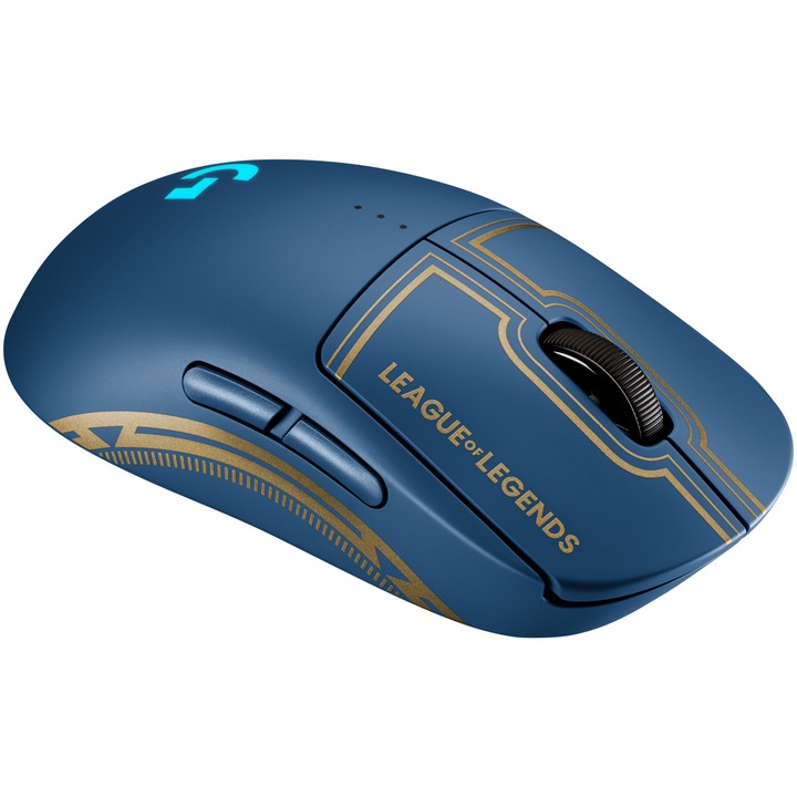 Безжична мишка Gaming Logitech G Pro LightSpeed League of Legends, Сензор Hero 25K DPI, Син