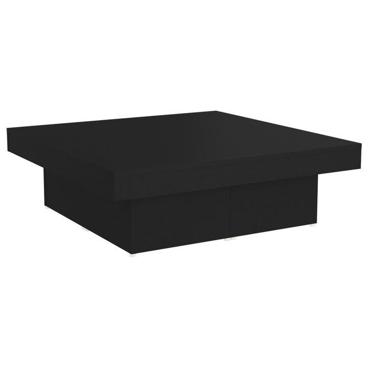 vidaXL холна маса, 90x90x28 см, ПДЧ, 27,8 кг, 806913, черна