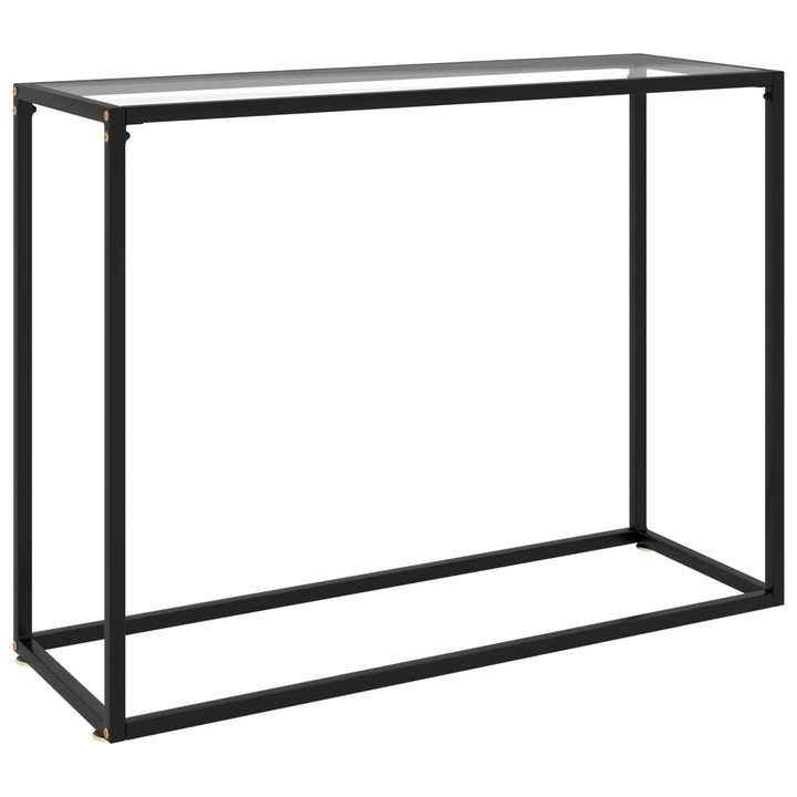 Конзолна маса VidaXL 322811, прозрачна, 100x35x75 cм, закалено стъкло