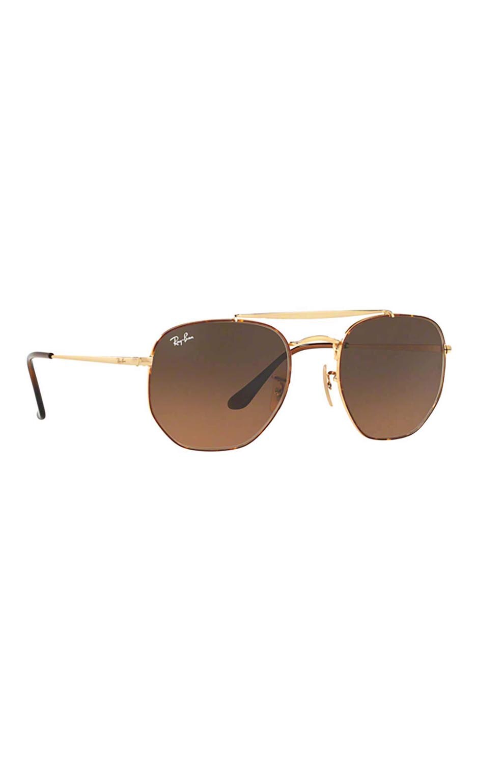 RAYBAN, Ochelari de soare 3648 -the-marshal 910443, Metal, Auriu/Maro