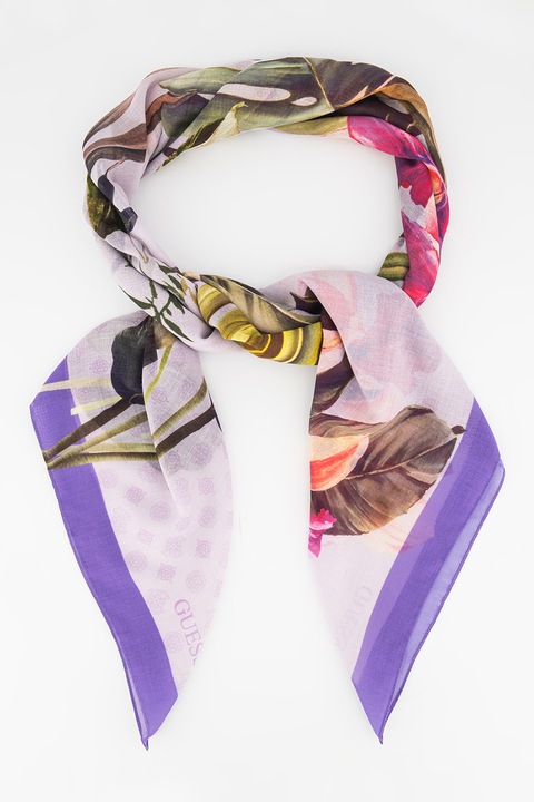 Шал Guess, Kefiah, Флорален, Лилав