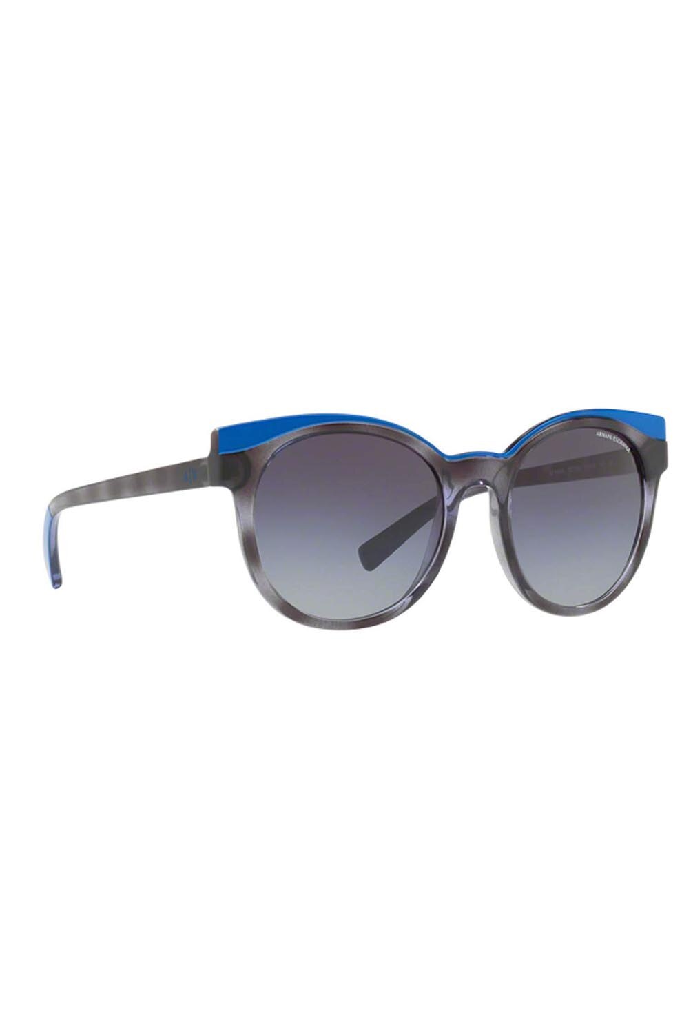 Ochelari de soare dama, Armani Exchange 4064s 82278g, Plastic, 53-19-140, Negru/Albastru