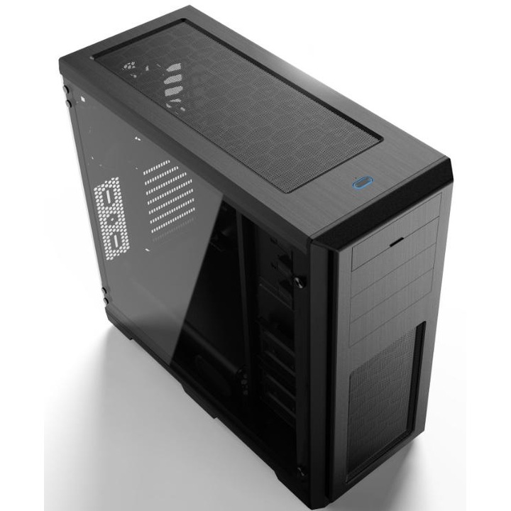 Carcasa computer, Phanteks, Sticla securizata, Negru