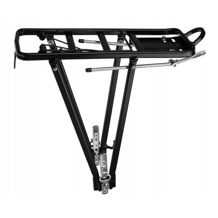 Portbagaj pentru bicicleta, Zola®, prindere pe spate, din aluminiu, greutate maxima suportata 35 kg, 13 x 37.5cm