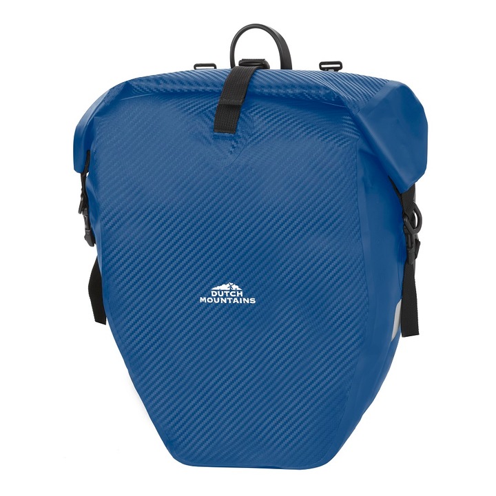 Geanta Bicicleta, Dutch Mountains, Material Tarpaulin, Carbon, 604385, Albastru