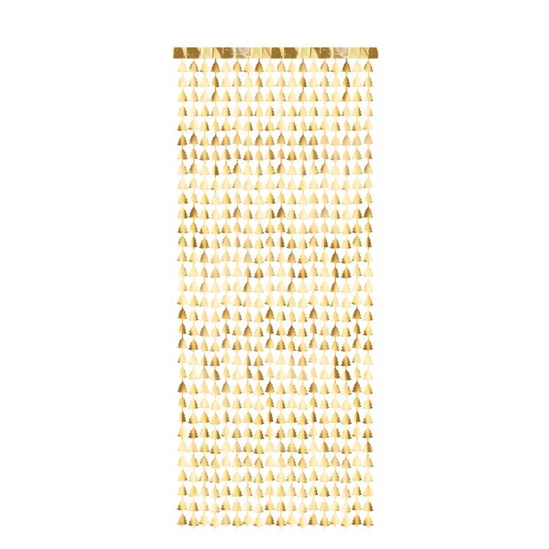 Decoratiune Brazi Craciun, Auriu, 100 x 245 cm