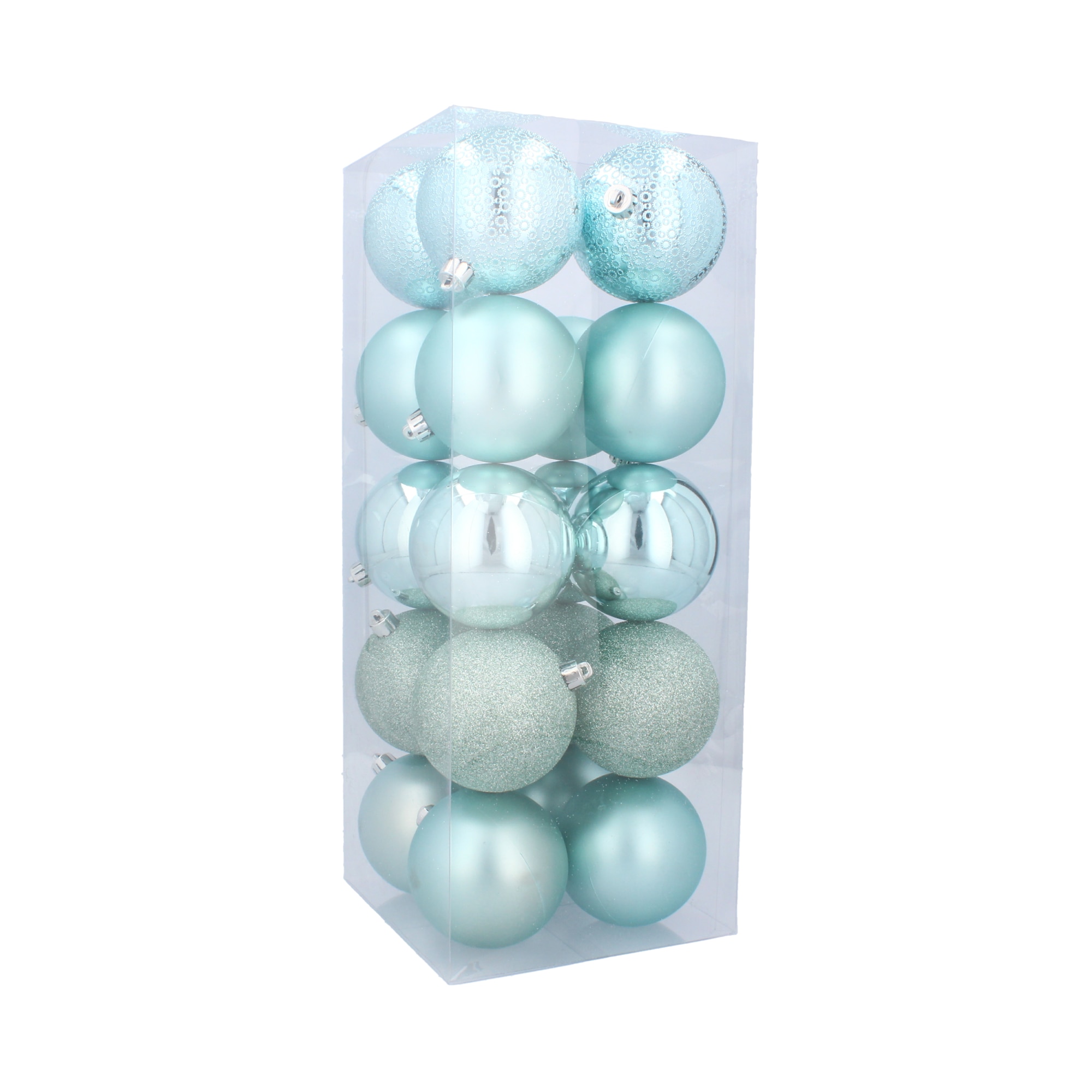 Set 20 globuri ,8cm, turcoaz