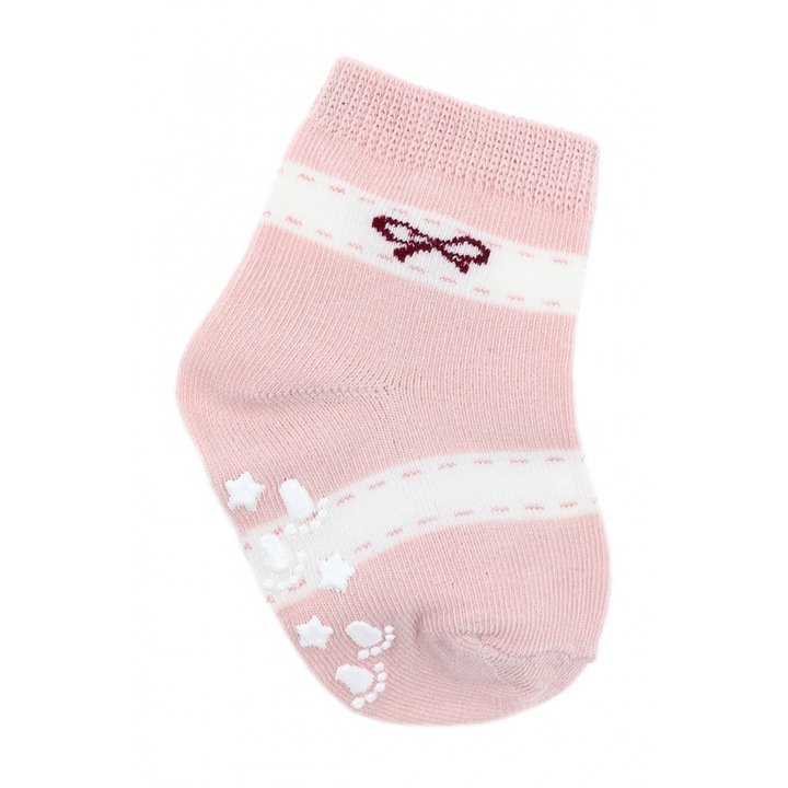 Неплъзгащи се чорапи за деца 3, Розово