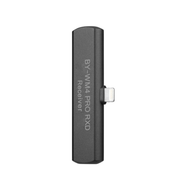 Sistem wireless Boya BY-WM4 PRO-K3 cu Microfon lavaliera Transmitator si Receiver pentru iOS