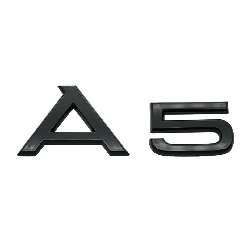 Emblema A5 pentru Audi, Negru lucios