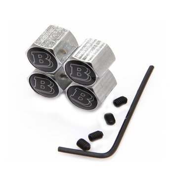 Set 4 Capacele Argintii Brabus Ventil Valva Roata compatibil cu Mercedes Set 4 Capacele Argintii Brabus Ventil Valva Roata compatibil cu Mercedes