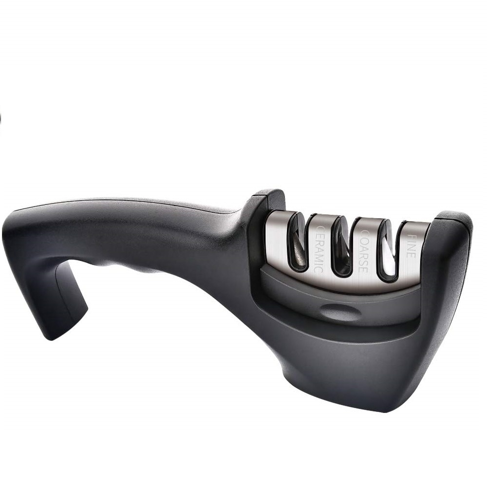 Ascutitor de cutite 3 in 1 Bohmann BH 02-703, Diamant , Otel tungsten, Ceramice, negru