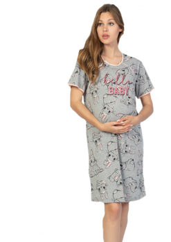 Camasa pentru alaptat, Hello Baby, gri Camasa pentru alaptat, Hello Baby, gri