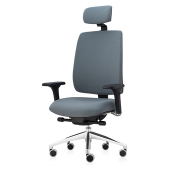 Scaun ergonomic de birou TRAFFIC CHAIRS GENIUS TEX, sezut si spatar tapitat textil GRI , tetiera tapitata reglabila, brate reglabile, mecanism multiblock, role gumate Scaun ergonomic de birou TRAFFIC CHAIRS GENIUS TEX, sezut si spatar tapitat textil GRI , tetiera tapitata reglabila, brate reglabile, mecanism multiblock, role gumate