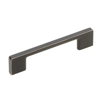 Maner pentru mobila Uzo, finisaj cupru antichizat, L128 mm Maner pentru mobila Uzo, finisaj cupru antichizat, L128 mm