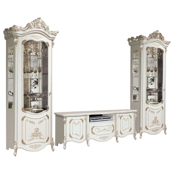 Set Living Julia, 361x58x233cm, ivory/alb Set Living Julia, 361x58x233cm, ivory/alb