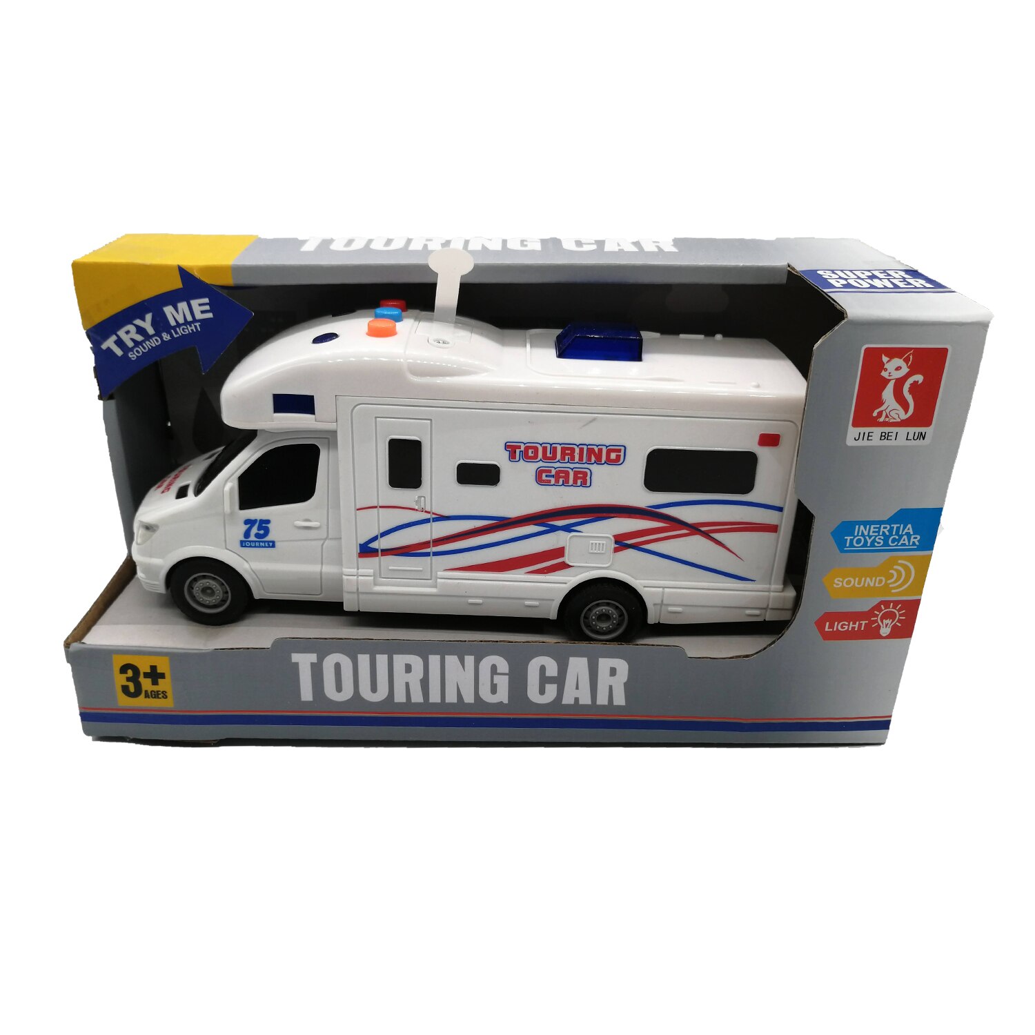 Masina Autorulota Touring Car, cu lumini si sunete, 24x12cm, Vision®