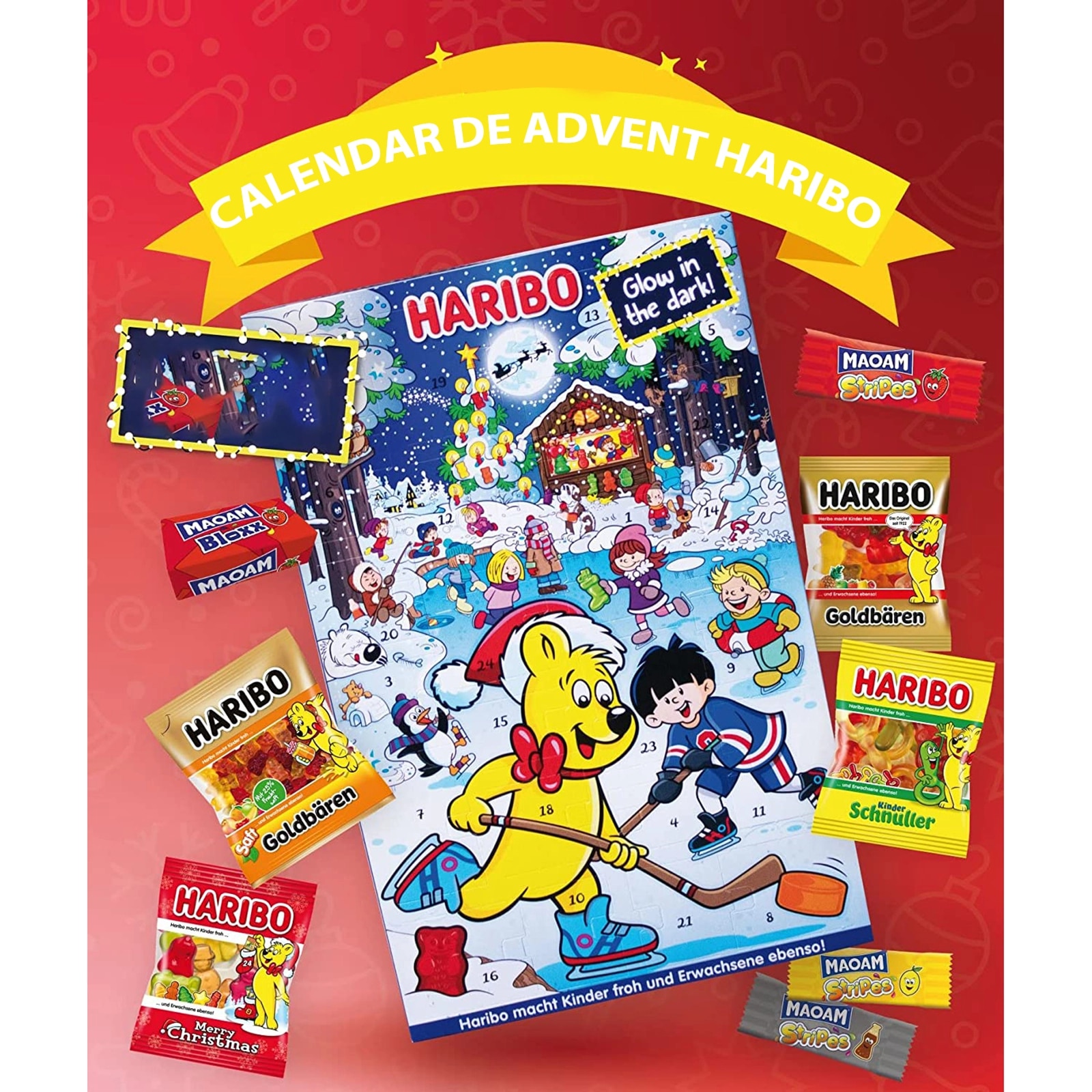 Calendar Advent cu jeleuri Haribo, 300 g eMAG.ro