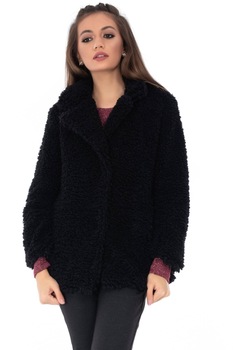 Jacheta din blanita neagra, ROH - JR424, L Jacheta din blanita neagra, ROH - JR424, L