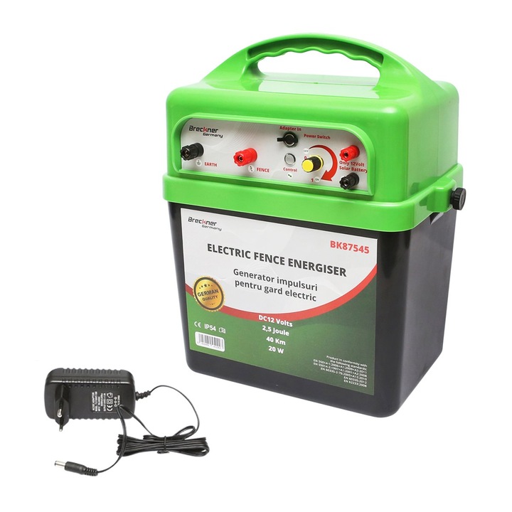 Aparat generator impulsuri DC 220V/AC 12V 2.5 Joule, 40 km gard electric Breckner Germany