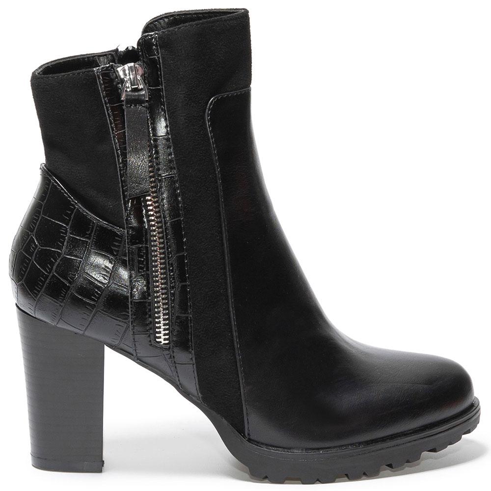 Botine dama Manju, Negru, Negru