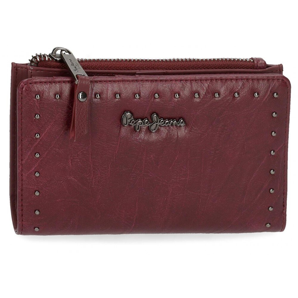 Portofel cu portcard, dama, Pepe Jeans Chic, bordo, 17x10x2 cm