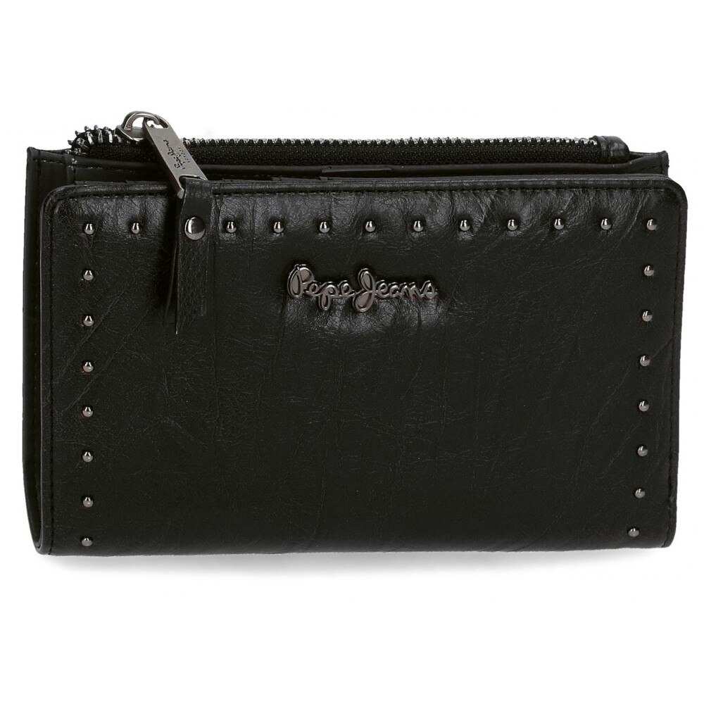 Portofel cu portcard, dama, Pepe Jeans Chic, negru, 17x10x2 cm