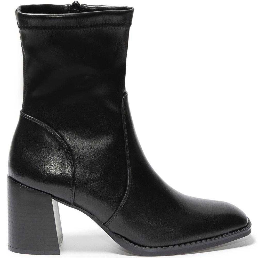 Botine dama Eufemia, Negru, Negru