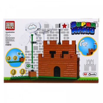 Set de constructie Mario, Castelul Printesei, 128 piese Set de constructie Mario, Castelul Printesei, 128 piese