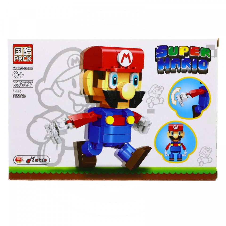 Set de constructie Mario si aventurile lui, 145 piese