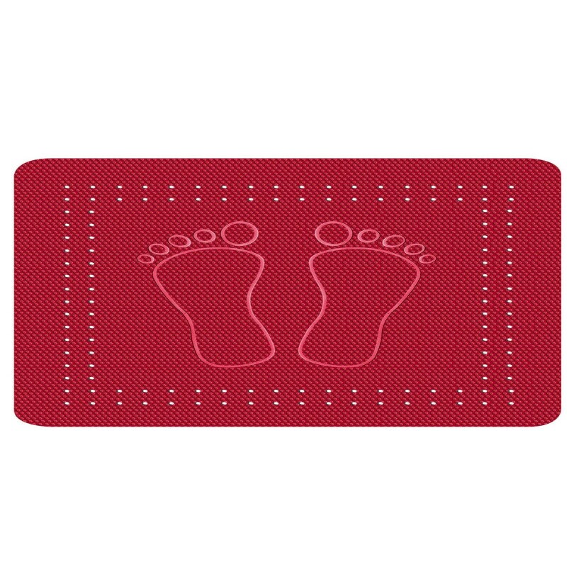 Covoras baie Deco, rosu, dimensiuni 72 x 36 cm