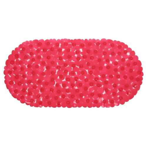 Covoras baie cu ventuze Deco, rosu, dimensiuni 35 x 70 cm
