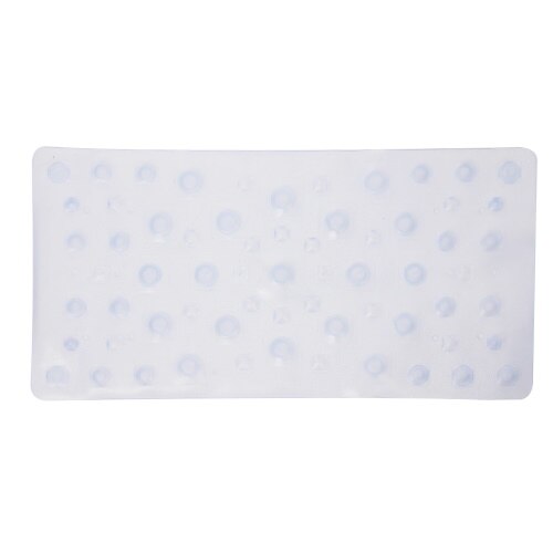 Covoras baie cu ventuze Deco, transparent, dimensiuni 35 x 70 cm