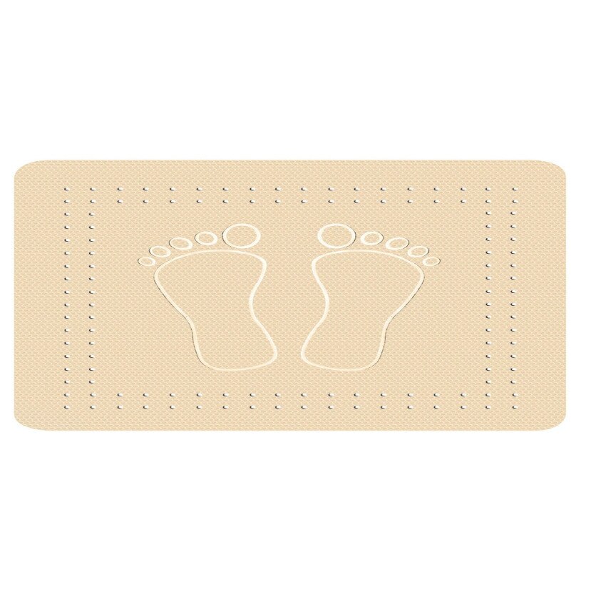 Covoras baie Deco, culoare bej, dimensiune 36 x 72 cm