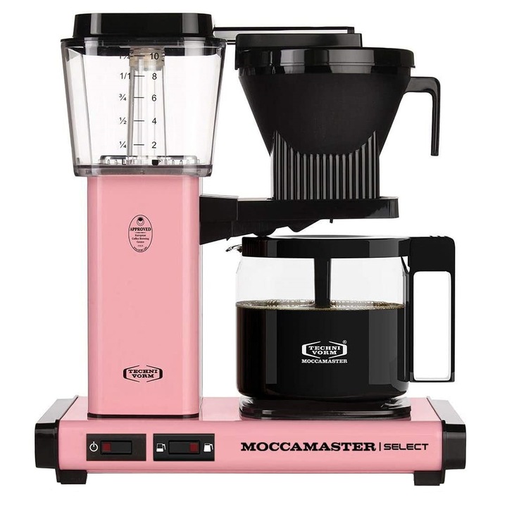 Кафеварка Moccamaster KBG 741 Select, 1520 W, 1.25 l, 10 чаши, розова