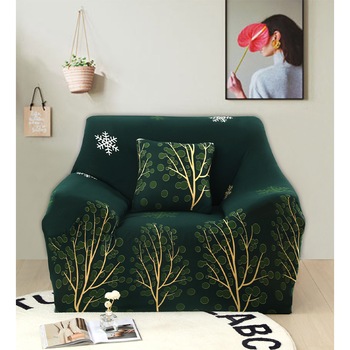 Husa Elastica Moderna pentru Fotoliu, Trees, HES1-31 Husa Elastica Moderna pentru Fotoliu, Trees, HES1-31