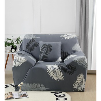 Husa Elastica Moderna pentru Fotoliu, Big Feathers, HES1-40 Husa Elastica Moderna pentru Fotoliu, Big Feathers, HES1-40